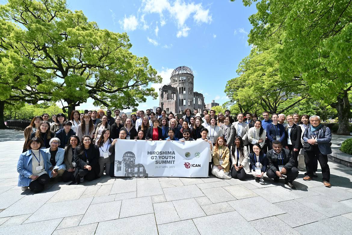 I giovani partecipanti al Hiroshima G7 Youth Summit Day3